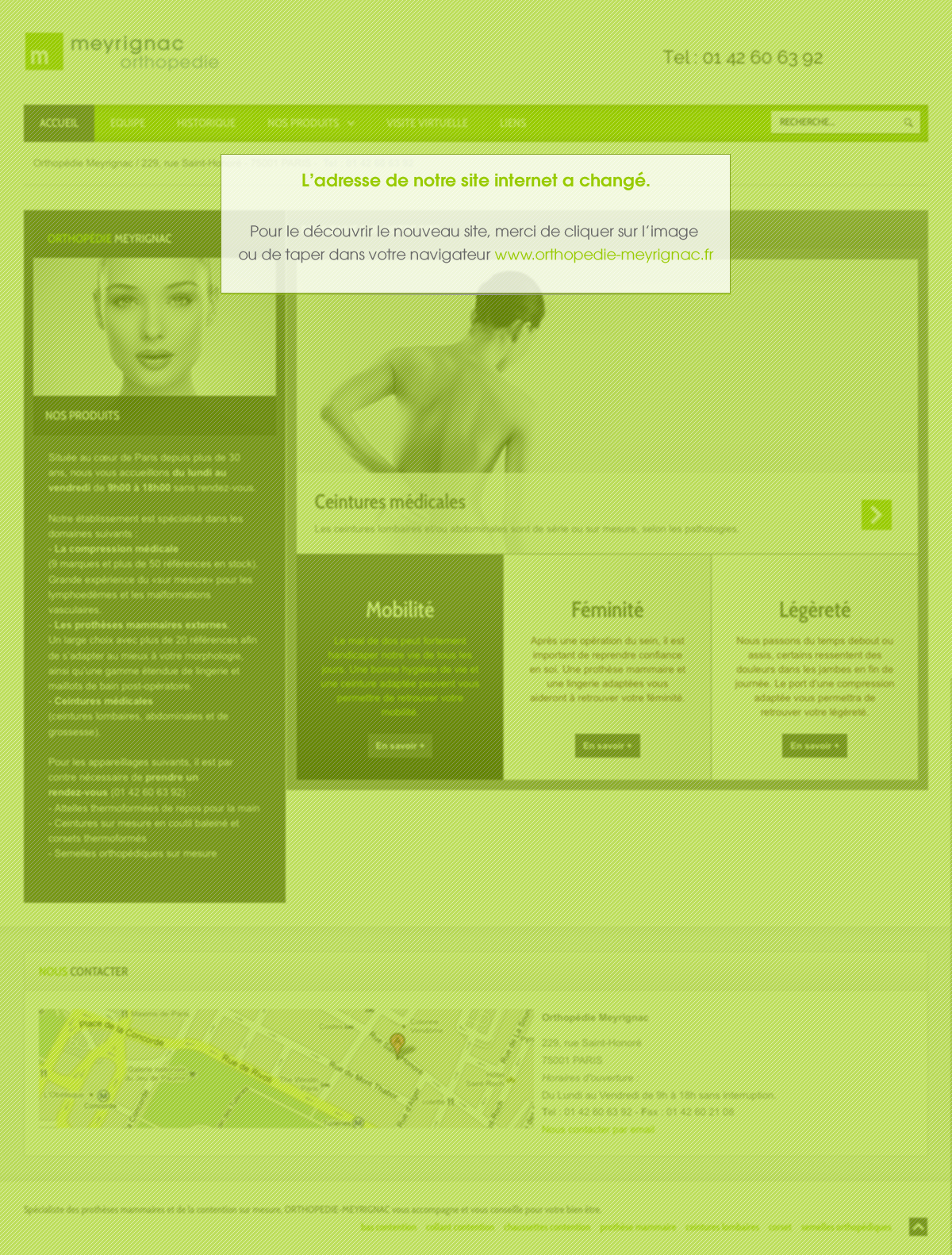 Nouveau site internet www.orthopedie-meyrignac.fr